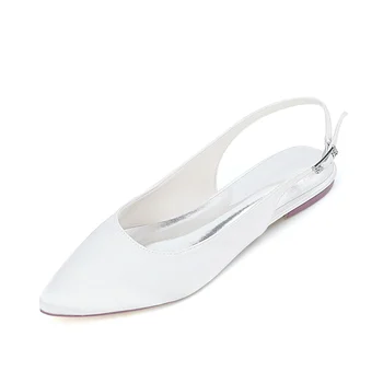 Женская обувь TAFN, дышащие слипоны с острым носком, свадебные вечерние женские туфли на плоской подошве для новобрачных