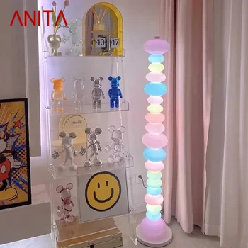 ANITA Nordic, цвет детского торшера, Современная семейная гостиная, Креативная светодиодная декоративная атмосфера