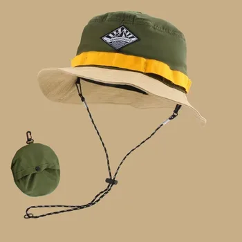 Японская быстросохнущая упаковываемая шляпа, Рыбацкая шляпа, женская Летняя солнцезащитная сумка, Альпинистская шляпа с козырьком для отдыха, шляпа для бассейна