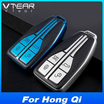 Vtear Fashion Tpu Car Remote Key Case Cover Keybag Shell Protector Авто Брелок Украшения Аксессуары Для Hongqi Hs5 H5 E-Hs9