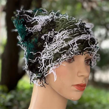 Вязаная шерстяная шапка с кисточками, зимние теплые эластичные разноцветные шапки, женская мода, шерстяная шапочка в стиле Kpop, Элегантная универсальная шляпа