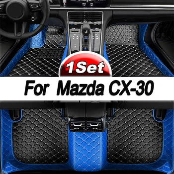 Автомобильные Коврики Для Mazda CX-30 DM 2020 2021 2022 2023 CX30 CX 30 Водонепроницаемый Прочный Ковер Кожаный Коврик Полный Комплект Автомобильных Аксессуаров