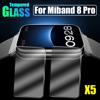 Для Xiaomi Miband 8 Pro HD прозрачная защитная пленка из закаленного стекла с полным покрытием, защитные пленки для экрана умных часов для Mi Band 8 Pro