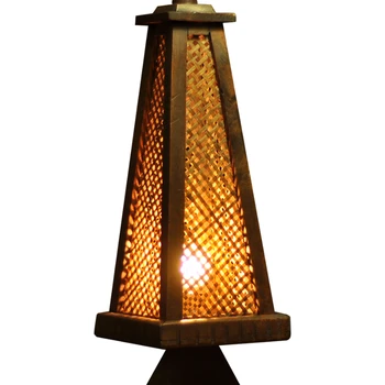 Бамбуковая Лампа Ретро Прикроватная Лампа Для Спальни Творческий Античный Стиль Китайский Пол Окружающий Свет