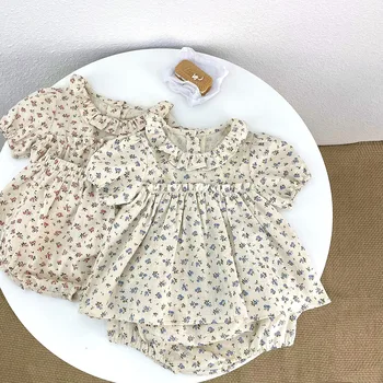 Комплекты рубашек с цветочным узором для новорожденных девочек