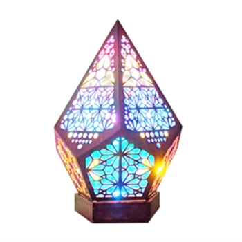 Торшер Пластиковый Bohemian Diamond Проекционная лампа Звездного неба Домашняя спальня для необычного фонового освещения фестиваля
