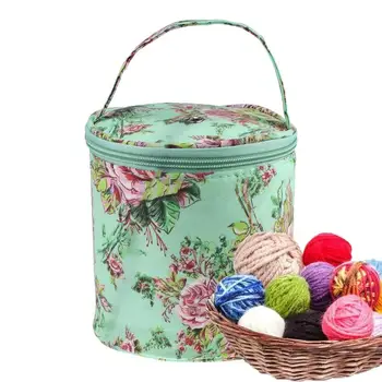 Домашняя сумка для ежедневного хранения шерстяной пряжи, вязания крючком, швейной иглы, сумки, инструмента для ткачества, сумки-тоут