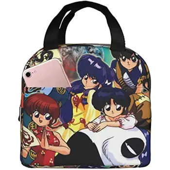 Винтажный плакат Anime Ranma ½ Изолированная сумка для ланча Многоразовые Переносные сумки-тоут для пикника Коробка-холодильник Герметичный Ланчбокс