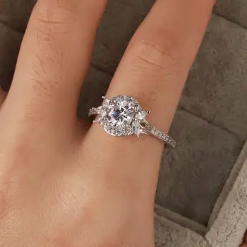 Серебряное кольцо с бриллиантом S925, европейское и американское Простое кольцо для пары, персонализированное женское кольцо