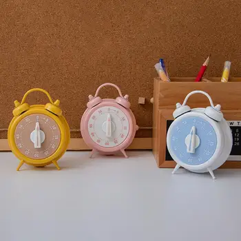 Декоративный будильник Простой в использовании будильник в форме симпатичного будильника Механический таймер обратного отсчета для домашней кухни Эффективное время