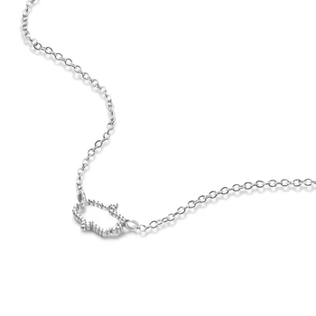 Панк-серебро 925 пробы, ожерелье в форме китайской Капусты, Колье для женщин, Модные Женские Винтажные украшения, Пингвин
