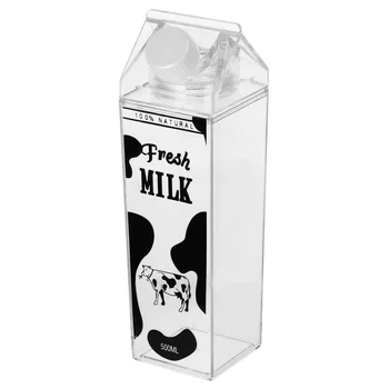 Герметичный стакан для молока и воды с защитой от протечек, восхитительный прозрачный пластиковый контейнер для сока и напитков