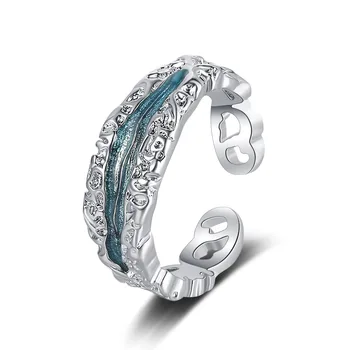Прямая поставка, индивидуальное изысканное медное регулируемое открытое кольцо для женщин-идеальный аксессуар для официальных мероприятий