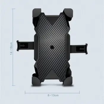 Антивибрационная подставка для велосипеда, водонепроницаемый кронштейн для мотоцикла, черные 4,7-6,7 дюймов, можно использовать мобильные телефоны с приклеенной застежкой-молнией