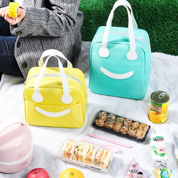 Новый стиль, сумка для еды с мешком для риса, изоляционная сумка, портативная милая сумка для ланча, сумка для пикника на открытом воздухе, сумка для льда, студенческая сумка для ланча для леди
