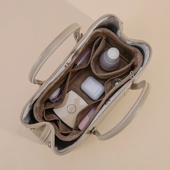 Вставка-органайзер для замшевой плюшевой сумочки, подходящей для вечеринки в саду Herm, 30 36 Упаковка, внутренняя сумка, сумка Hermes, внутренняя сумка