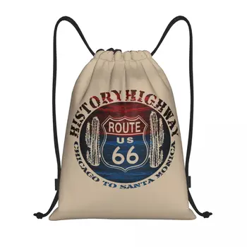 Винтажный рюкзак для путешествий Route 66 America Road, спортивная спортивная сумка для мужчин и женщин, сумка для покупок