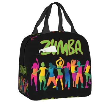 Изготовленная на Заказ Физическая сумка для ланча для танцев Зумба, Женская сумка-холодильник для упражнений, теплые изолированные ланч-боксы для офиса для взрослых