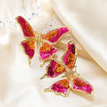Роскошные сверкающие серьги-бабочки в стиле Z для женщин