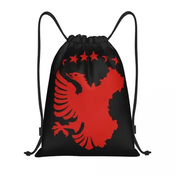 Shqipe Autochthonous Flag, Незаменимый рюкзак на шнурке, спортивная спортивная сумка для женщин, мужчин, Косово, Албании, Eagle, Сумка для покупок