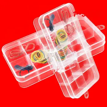1-5 шт. Сетки, Регулируемая Прозрачная пластиковая коробка для хранения мелких компонентов, коробка для ювелирных изделий, бусины, таблетки, Органайзер, Наконечник для дизайна ногтей